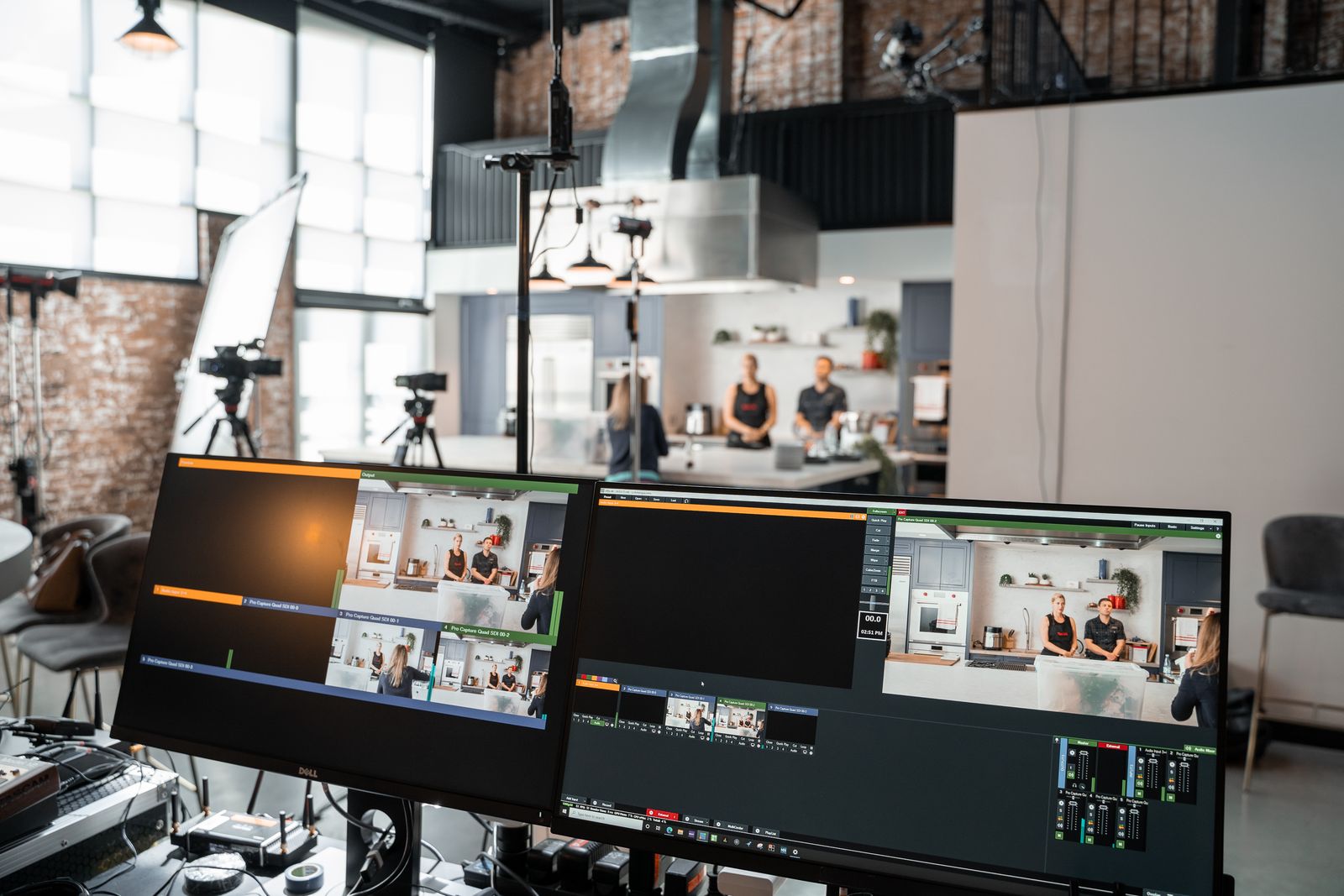 Caméra vidéo professionnelle en cours de tournage