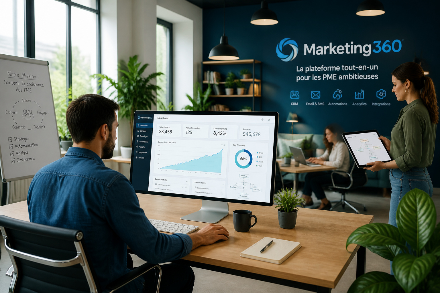 Espace de travail moderne pour pme