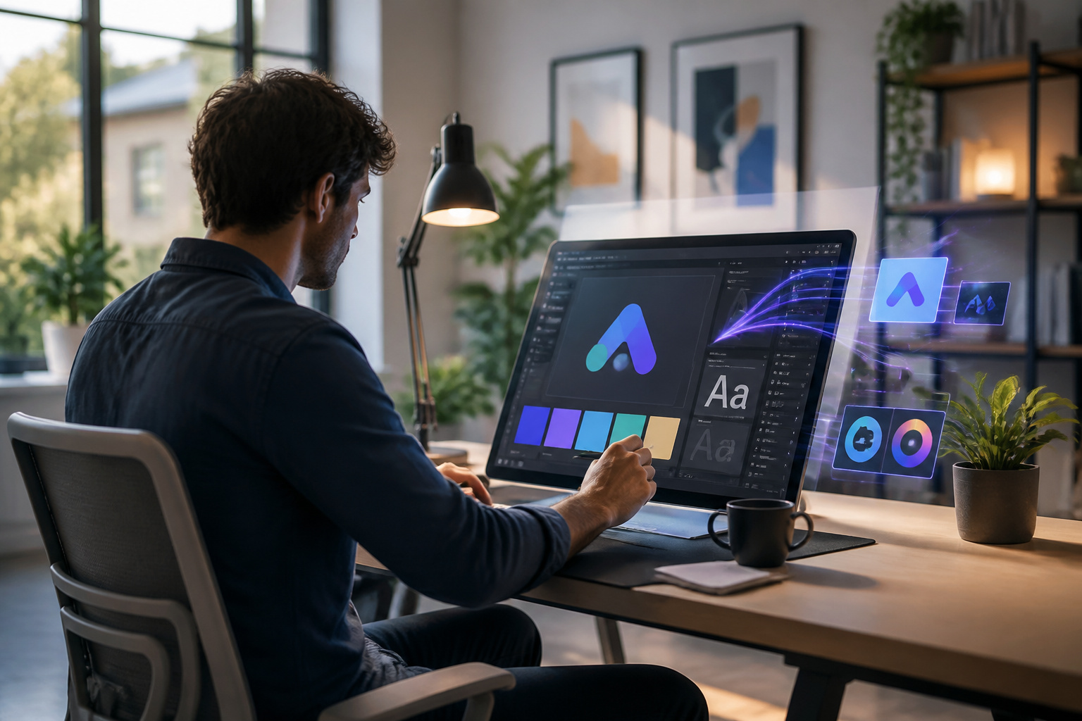 Creation graphique assistee par ia